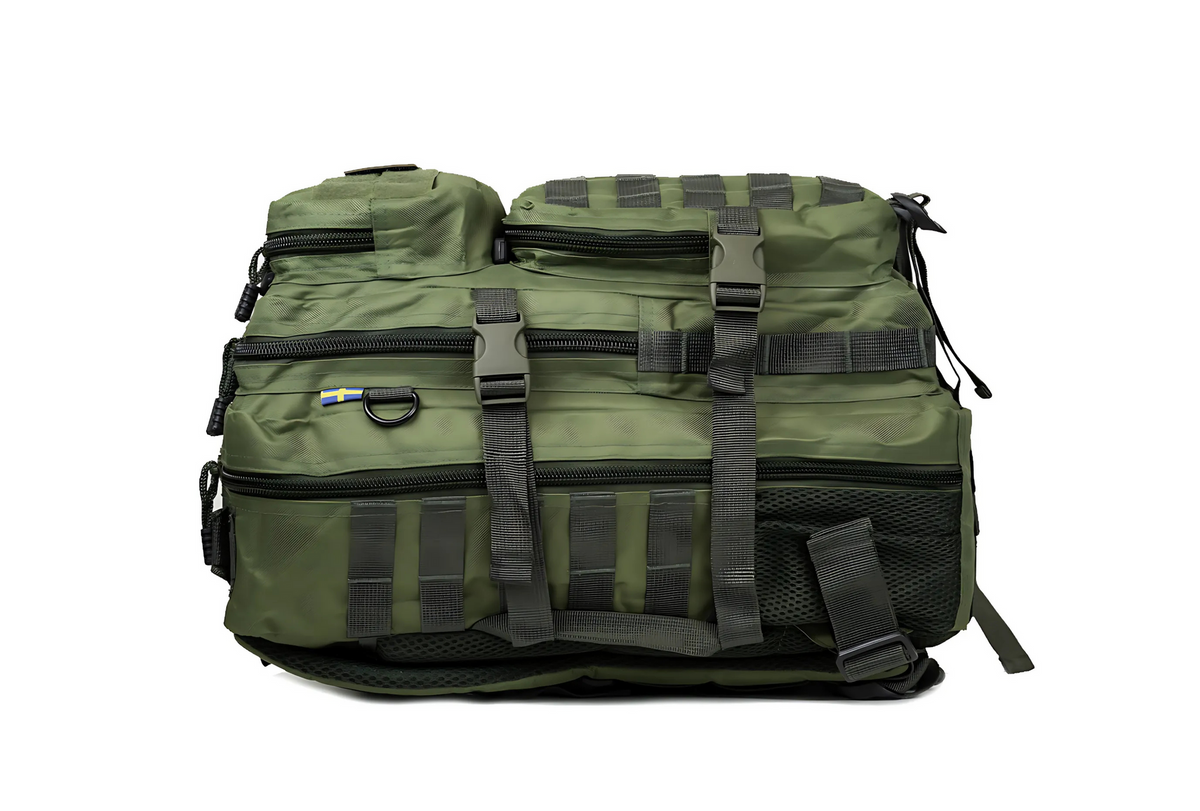 Assault 45L Tactical Outdoor Backpack Green – MOLLE System, Military, Hiking, Travel & Training Bag