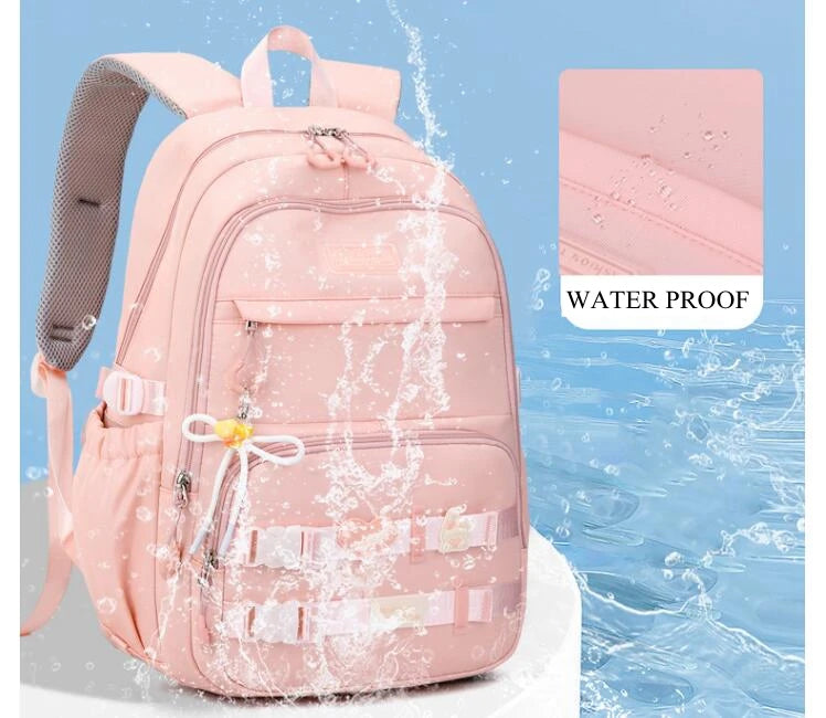 Cute Girls Premium Backpack for School, College & Daily Travel – 31x19x48 cm – Water Resistant, Multi-Pocket, Laptop Section