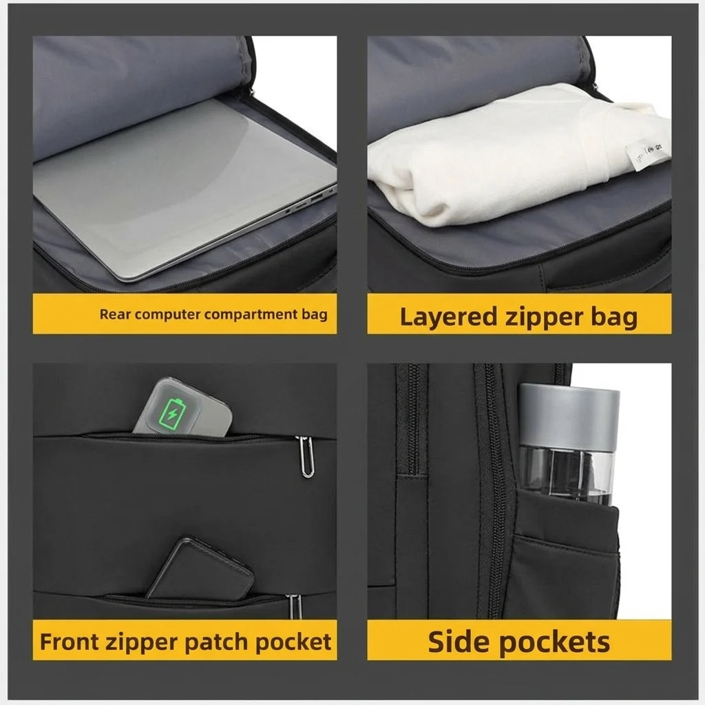 Trax Minimalist Essential Travel Backpack – Cabin Friendly - Waterproof with Shoe Compartment, 15.6" Laptop Compatible