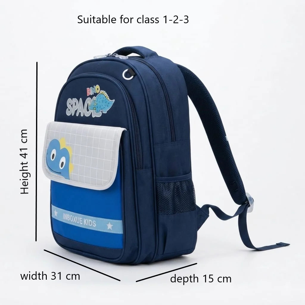 Space Dino Imported School Bag for Kids Class 1-2-3 – Premium Quality Backpack