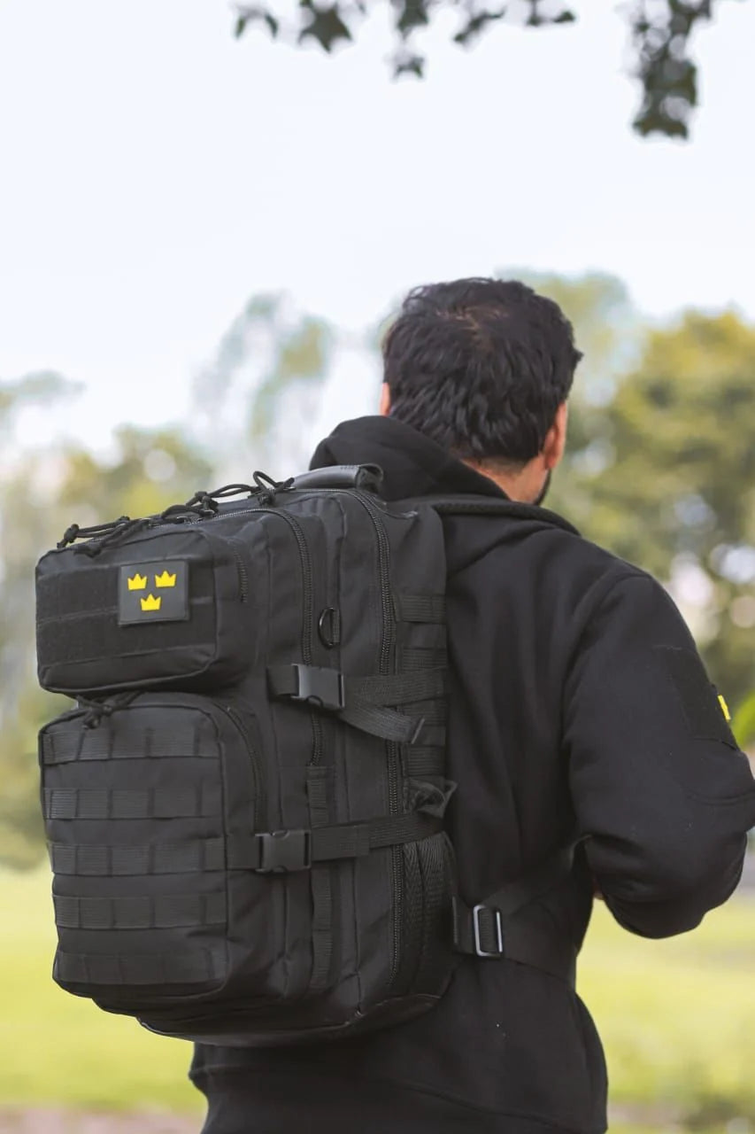Assault 45L Tactical Outdoor Backpack Green – MOLLE System, Military, Hiking, Travel & Training Bag