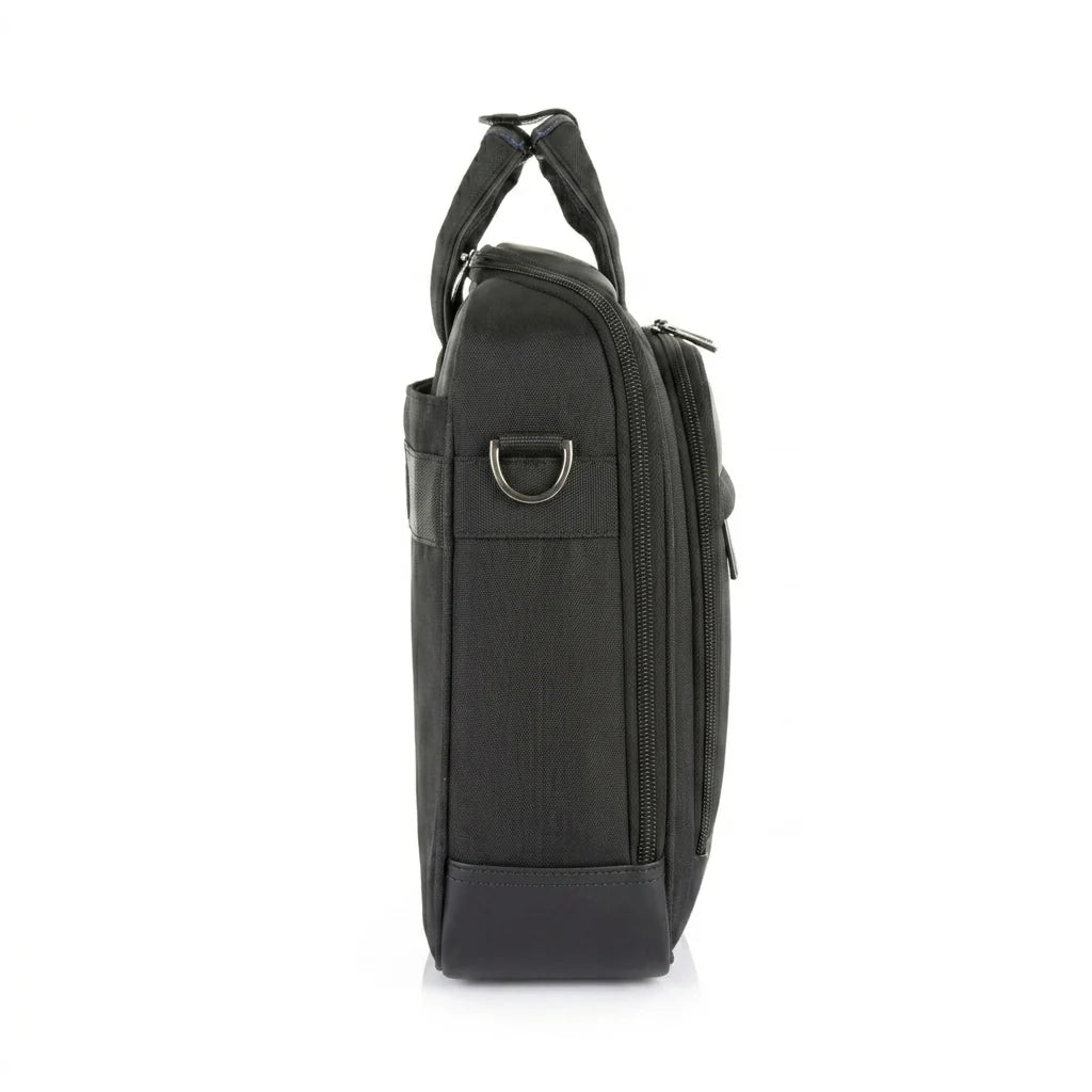 American Tourister Merit Laptop Briefcase - Black Business Bag for Men & Women