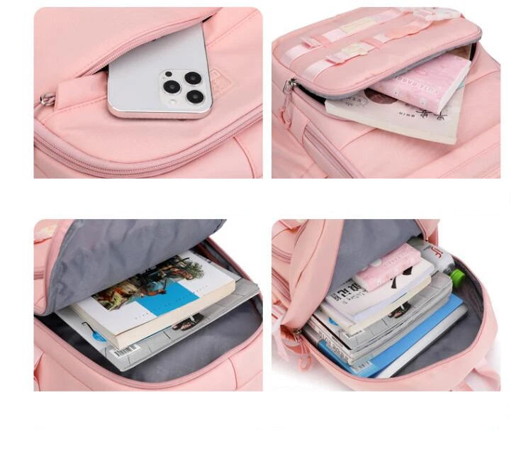 Cute Girls Premium Backpack for School, College & Daily Travel – 31x19x48 cm – Water Resistant, Multi-Pocket, Laptop Section
