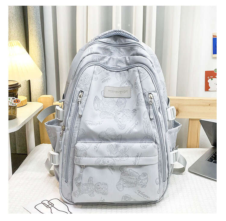 YIMIBAG Cute Teddy Design Backpack – Kawaii 16.9" Lightweight Waterproof School & Travel Bag (8 Pockets)