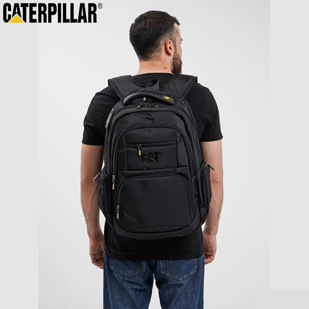 Caterpillar 15.6″ Business Travel Laptop Backpack with USB Port, AUX Cable & Rain Cover – Model 9446A#-19
