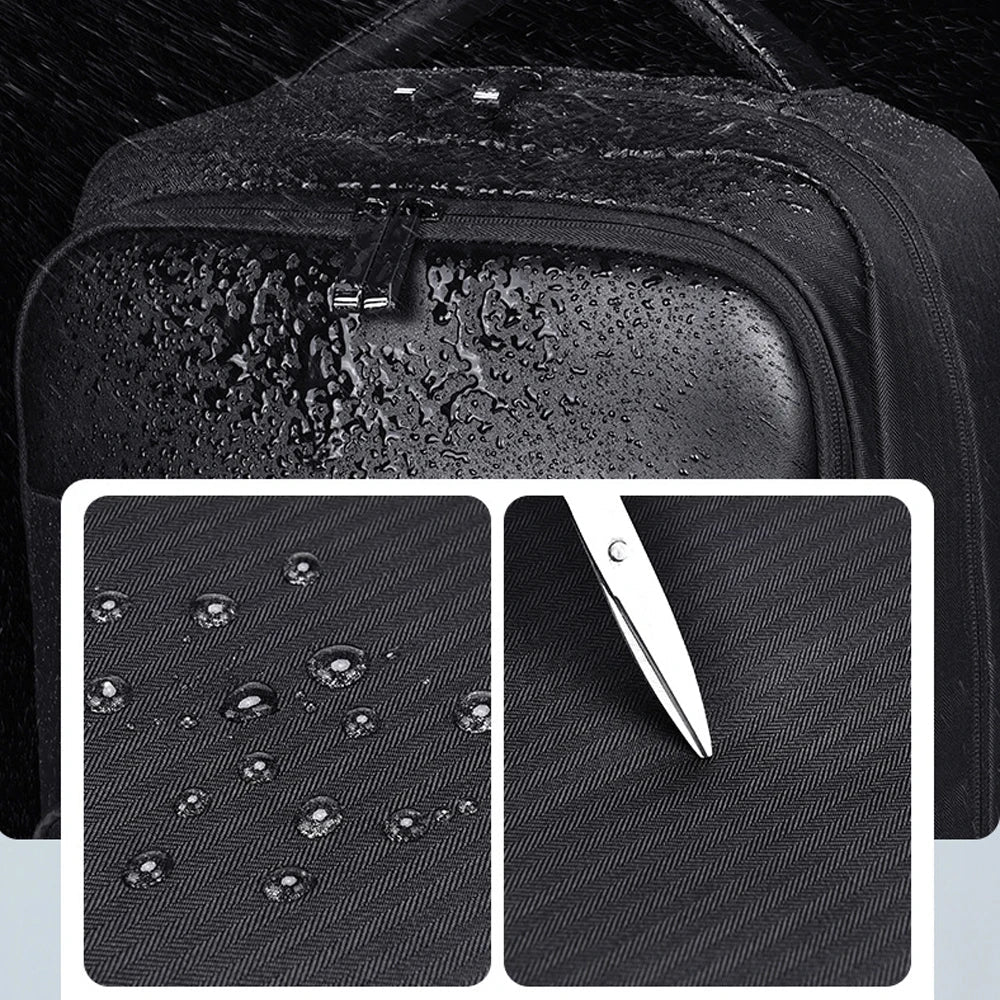 Orion Pro Business Laptop Backpack – Waterproof, Large Capacity, USB Charging, Fits 15.6" / 16" Laptop – Black