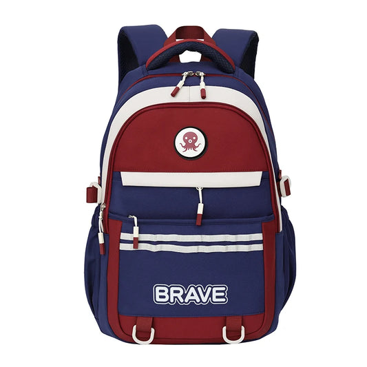 Brave Korean Style Backpack – Lightweight College & Travel Laptop Bag | 32×18×46 cm | Anti-theft Pocket