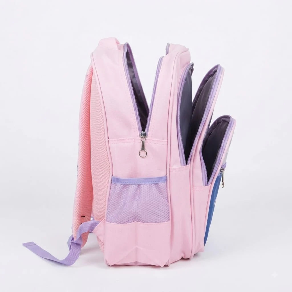 XBX Kids School Bag (Pink) – Imported with Pencil Pouch, Class 1–4