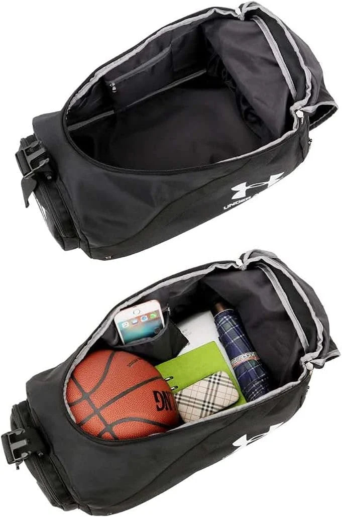 UA Storm 3-Way Travel Gym Duffle Backpack 30L – Waterproof Shoulder & Hand Carry Bag (Blue/Black)