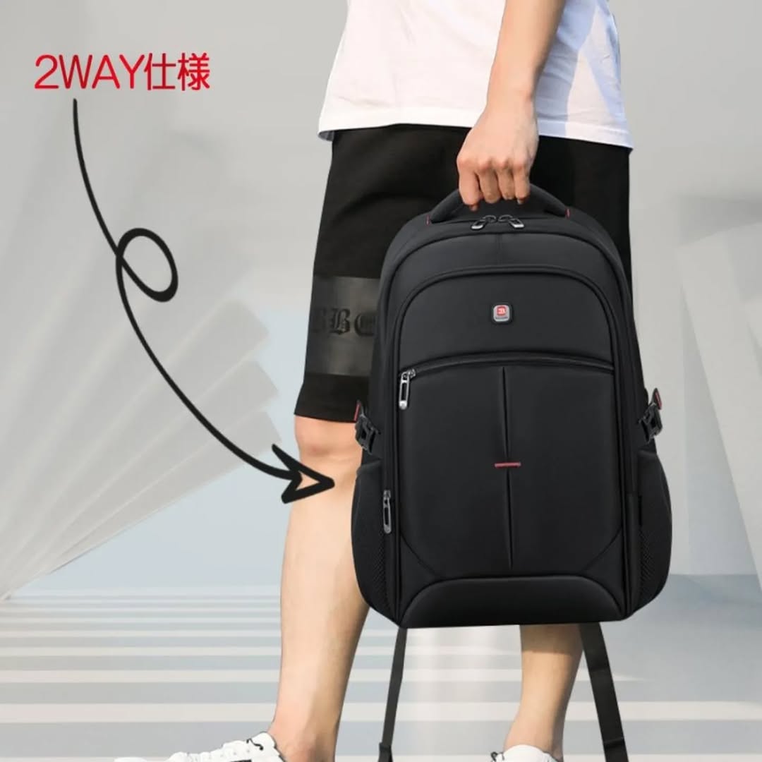 BALANG Expandable Travel Backpack Laptop 17″  Large Size | Waterproof Travel & Business Bag with USB Port, 30LCapacity