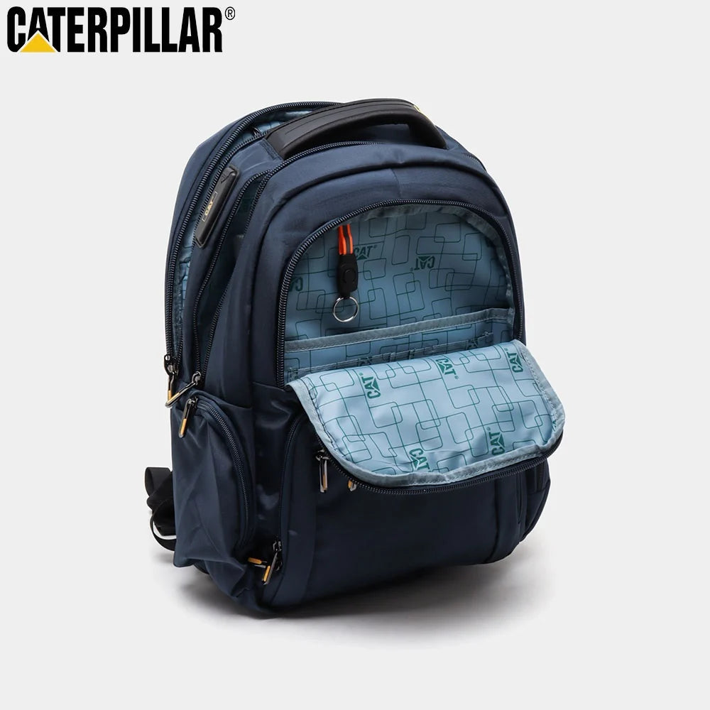Caterpillar 15.6″ Business Travel Laptop Backpack with USB Port, AUX Cable & Rain Cover – Model 9446A#-19