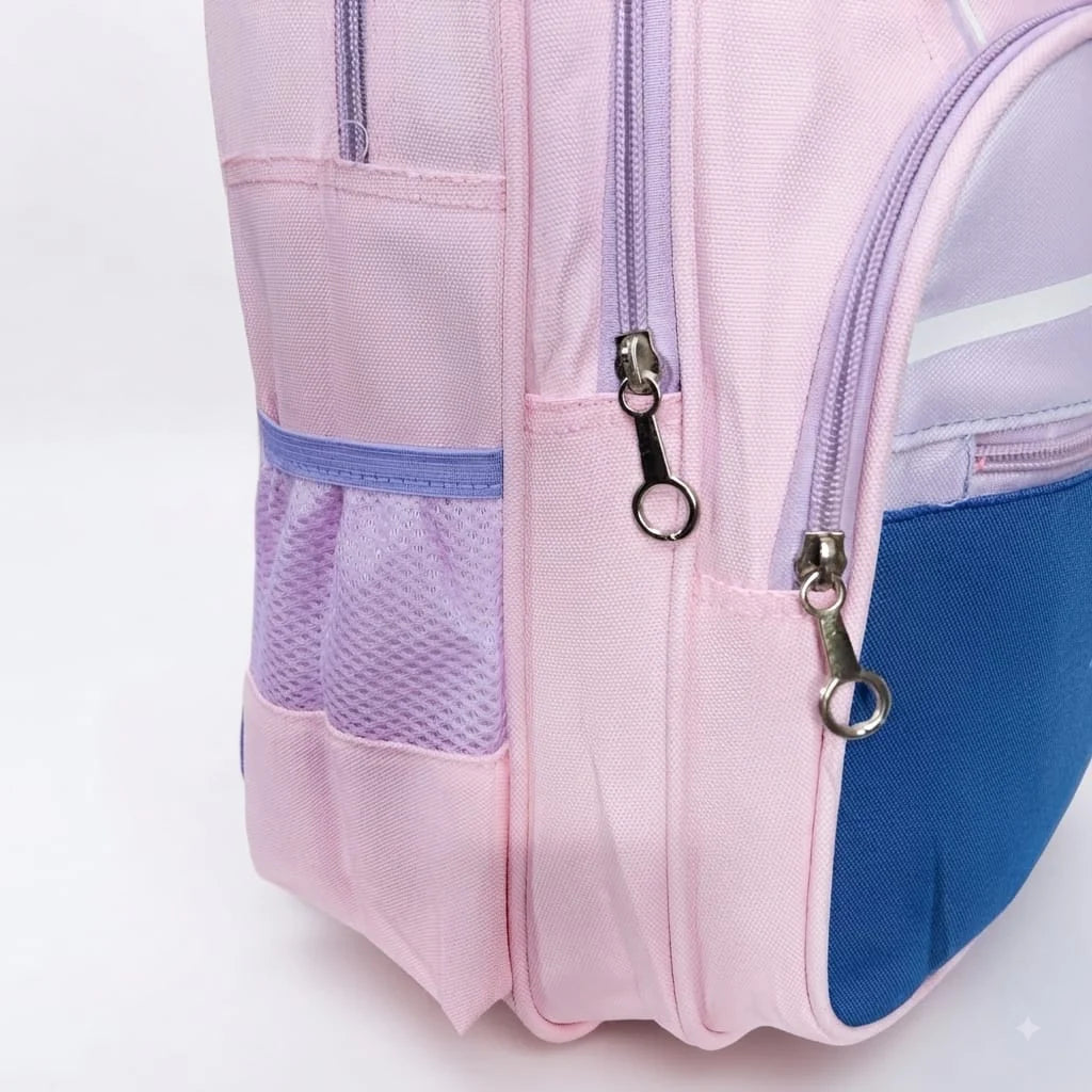 XBX Kids School Bag (Pink) – Imported with Pencil Pouch, Class 1–4