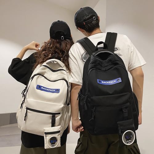 Shadow Mascot Black High School Backpack – Water Resistant Laptop Backpack for Teenagers