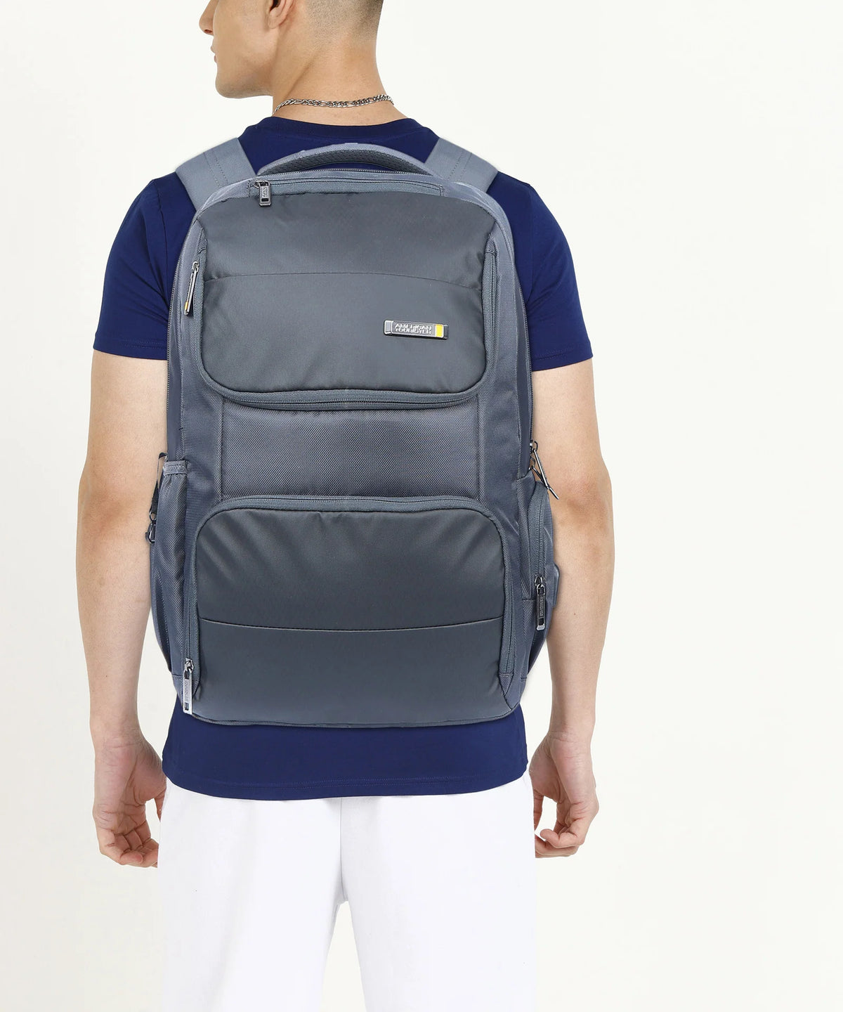 American Tourister Segno IV Laptop Backpack – 33L Expandable Backpack for 17″ Laptop with USB Port & Rain Cover