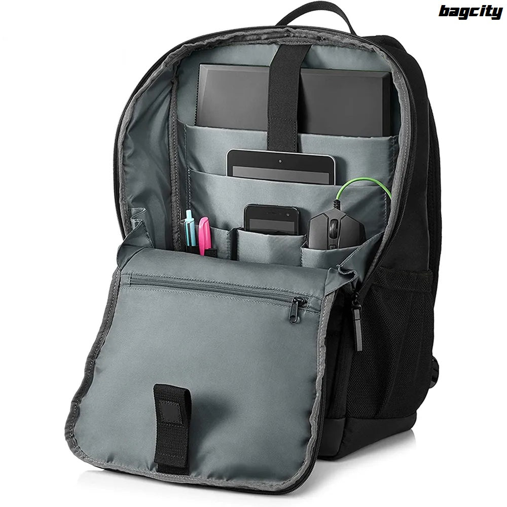 Gaming Laptop Backpack with HP Logo – Fully Padded, Water-Resistant, 15.6" Laptop Compatible | Gray