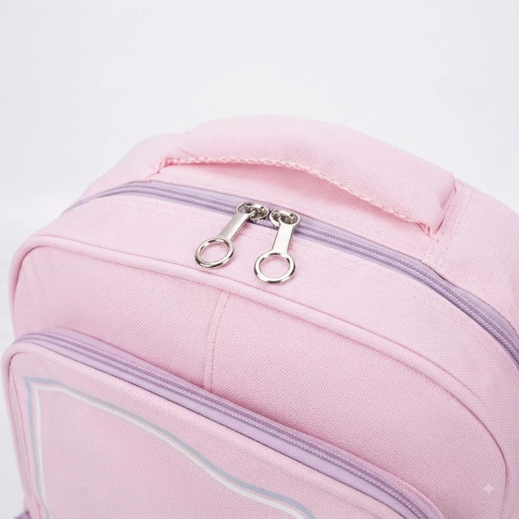 XBX Kids School Bag (Pink) – Imported with Pencil Pouch, Class 1–4