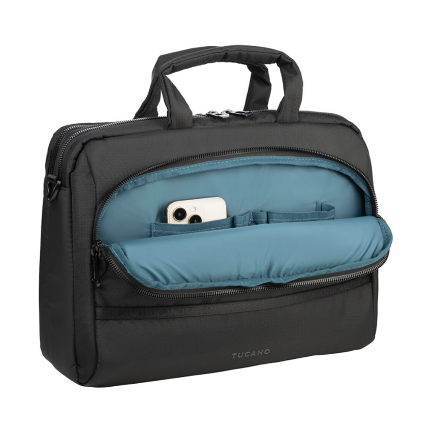 TUCANO Player 15.6" Laptop Bag Double Compartment | Recycled Fabric | Fits 16" MacBook Pro