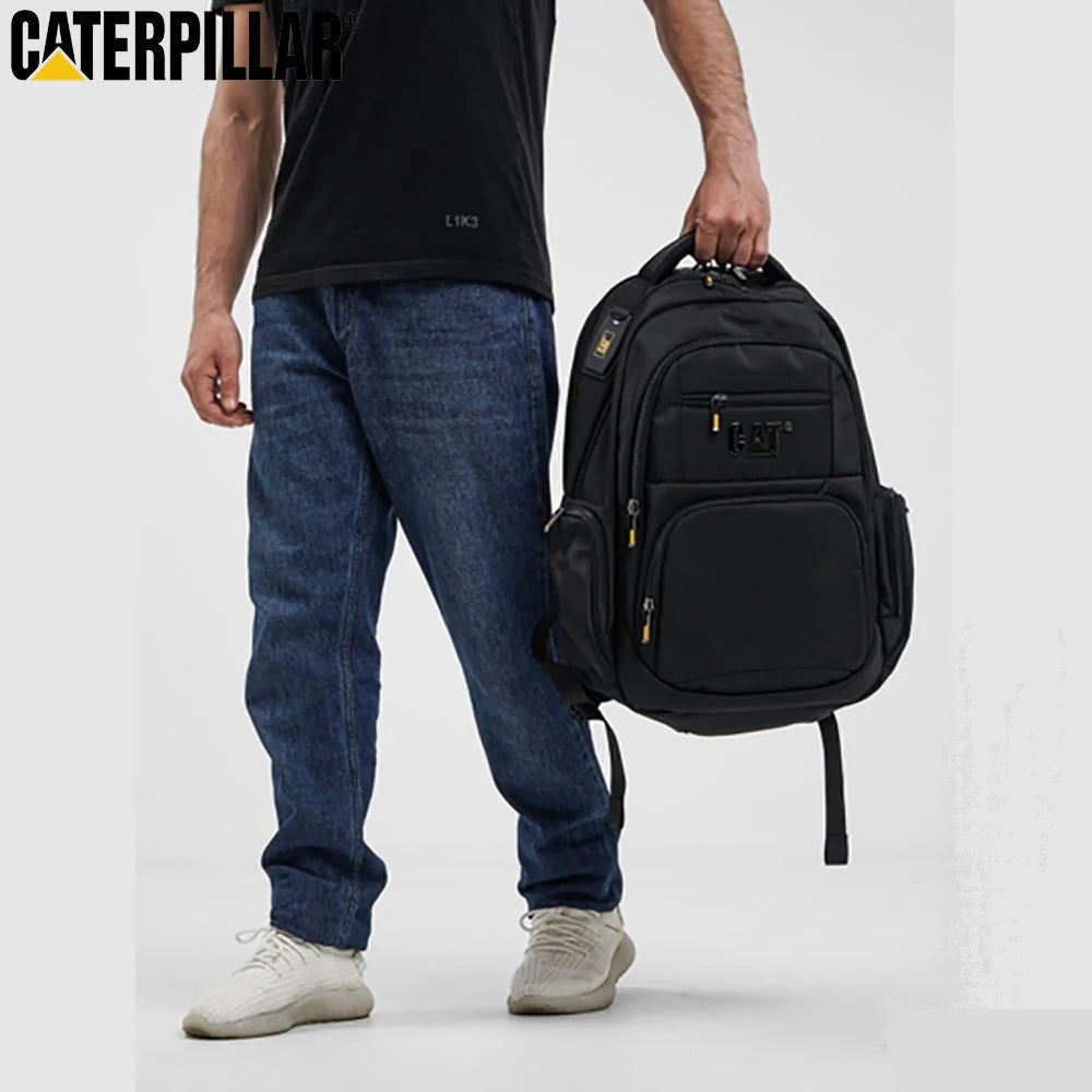 Caterpillar 15.6″ Business Travel Laptop Backpack with USB Port, AUX Cable & Rain Cover – Model 9446A#-19