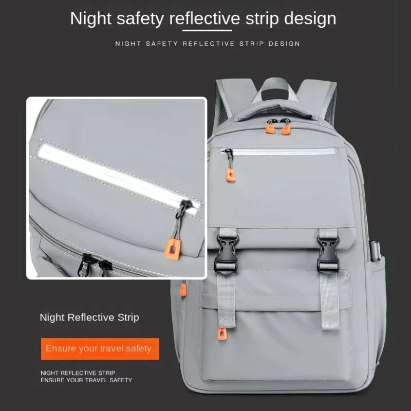Street Pro 15.6" Waterproof Backpack with USB Charging Port – Stylish Teenager & College Bag