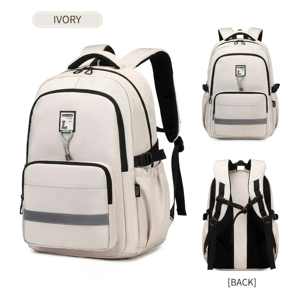 CALDIVO Casual Waterproof Backpack for School, College, University & Travel | Unisex Laptop Bag | Premium Twill Nylon