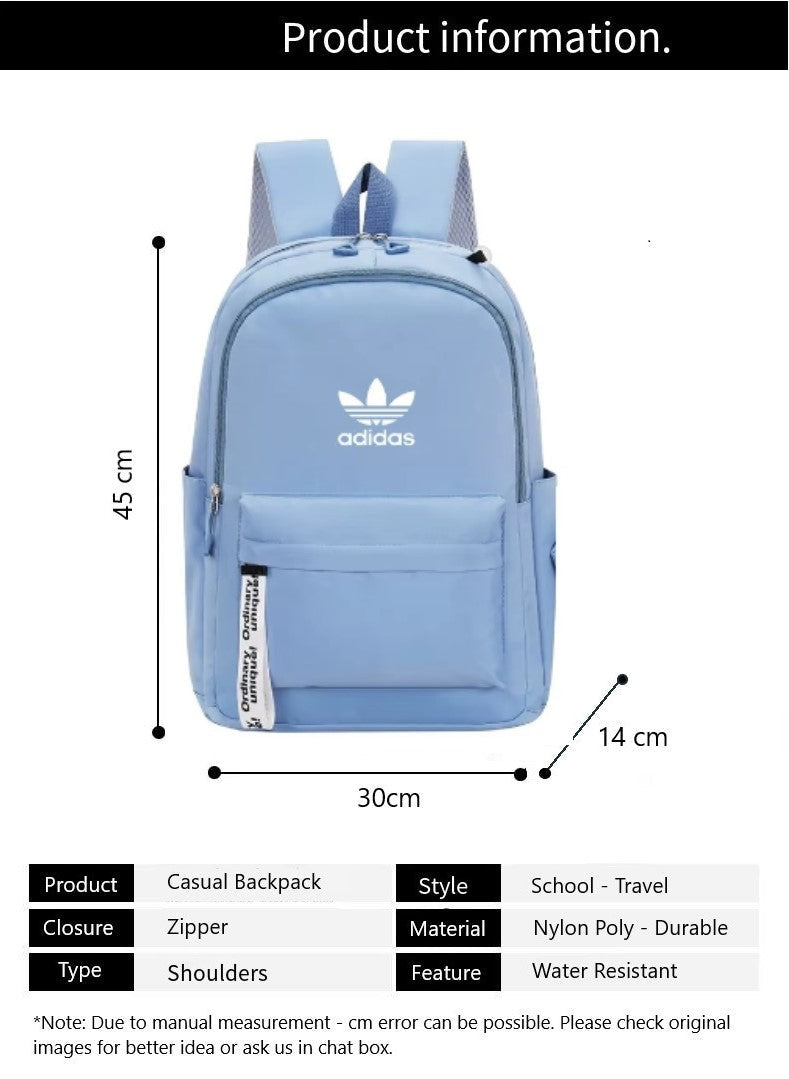 Imported Backpack Blue Adidas Inspired School Backpack – Premium Women's Backpack