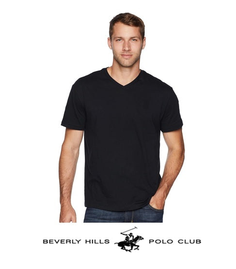 Men’s V-Neck T-Shirt – Beverley Hills Polo Club (Export Brand) Lightweight