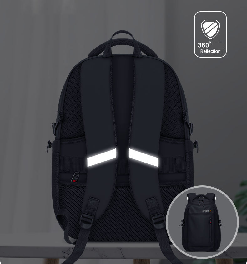 C’est A 16″ Urban Tech Backpack – USB Port, Large Capacity & Anti-theft Pocket
