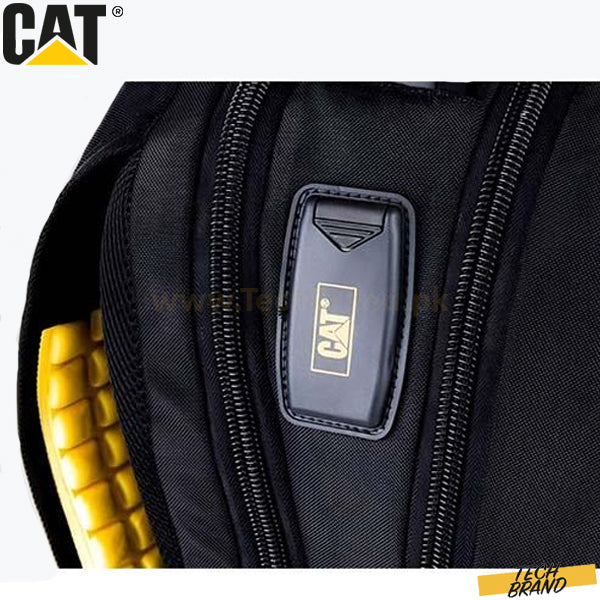 Caterpillar 15.6″ Business Travel Laptop Backpack with USB Port, AUX Cable & Rain Cover – Model 9446A#-19