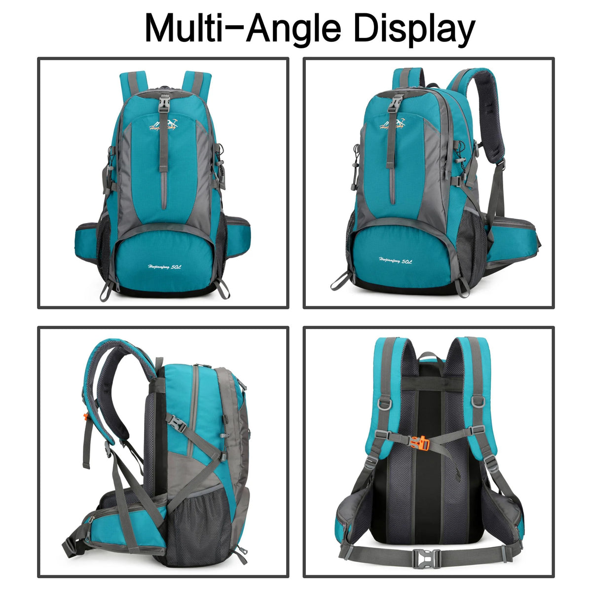 Outland 50L Waterproof Hiking & Travel Backpack – Shoe Compartment, Waist & Chest Support