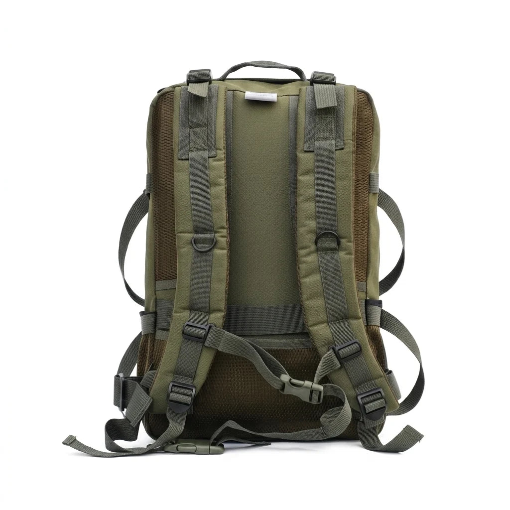 GearX 45L Tactical Outdoor Backpack – Military, Hiking, Trekking & Gym Bag | Army Green