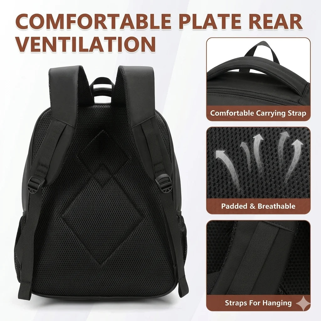 17.3" School & College Backpack Water Proof – Premium Oxford Polyester Laptop Bag with Ergonomic Design