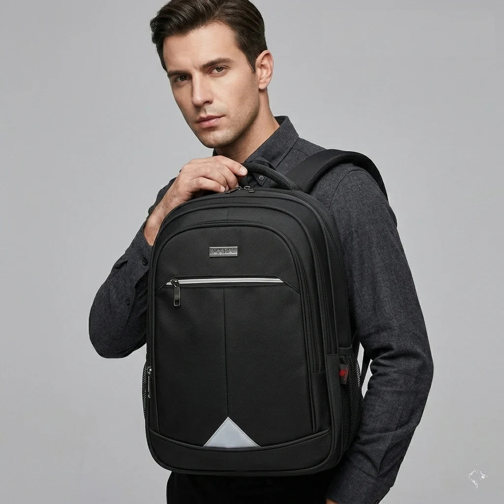 17.3" School & College Backpack Water Proof – Premium Oxford Polyester Laptop Bag with Ergonomic Design