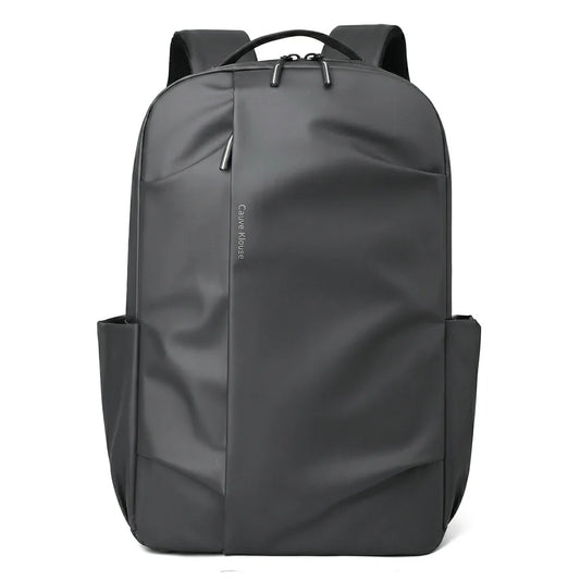 CK Fashion Backpack Grey | Nylon Leatherette | Waterproof | 17" Laptop Compatible | Unisex Daypack