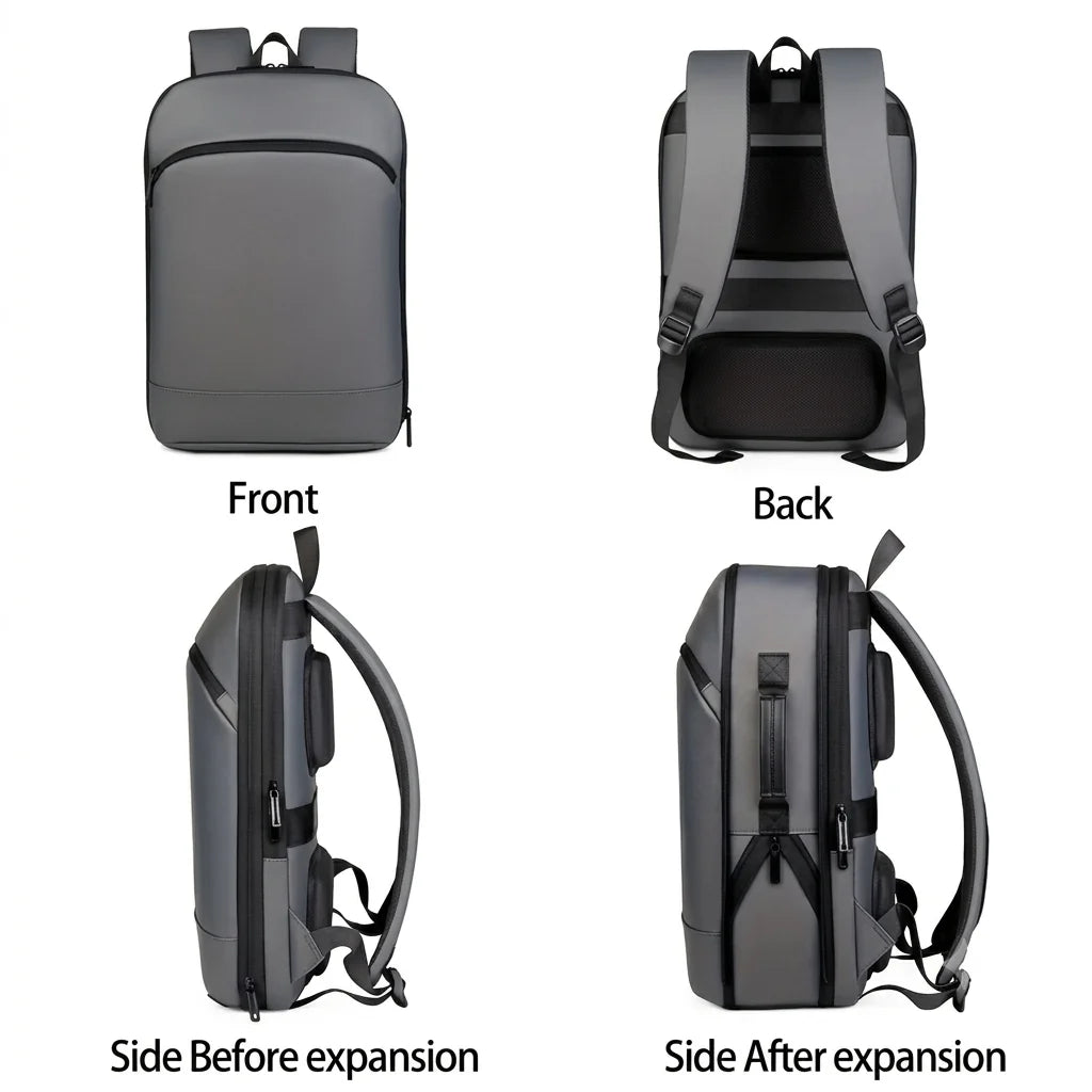 Transformer Sleek Extendable Backpack 16" Laptop Organizer Minimalist Design – 18L