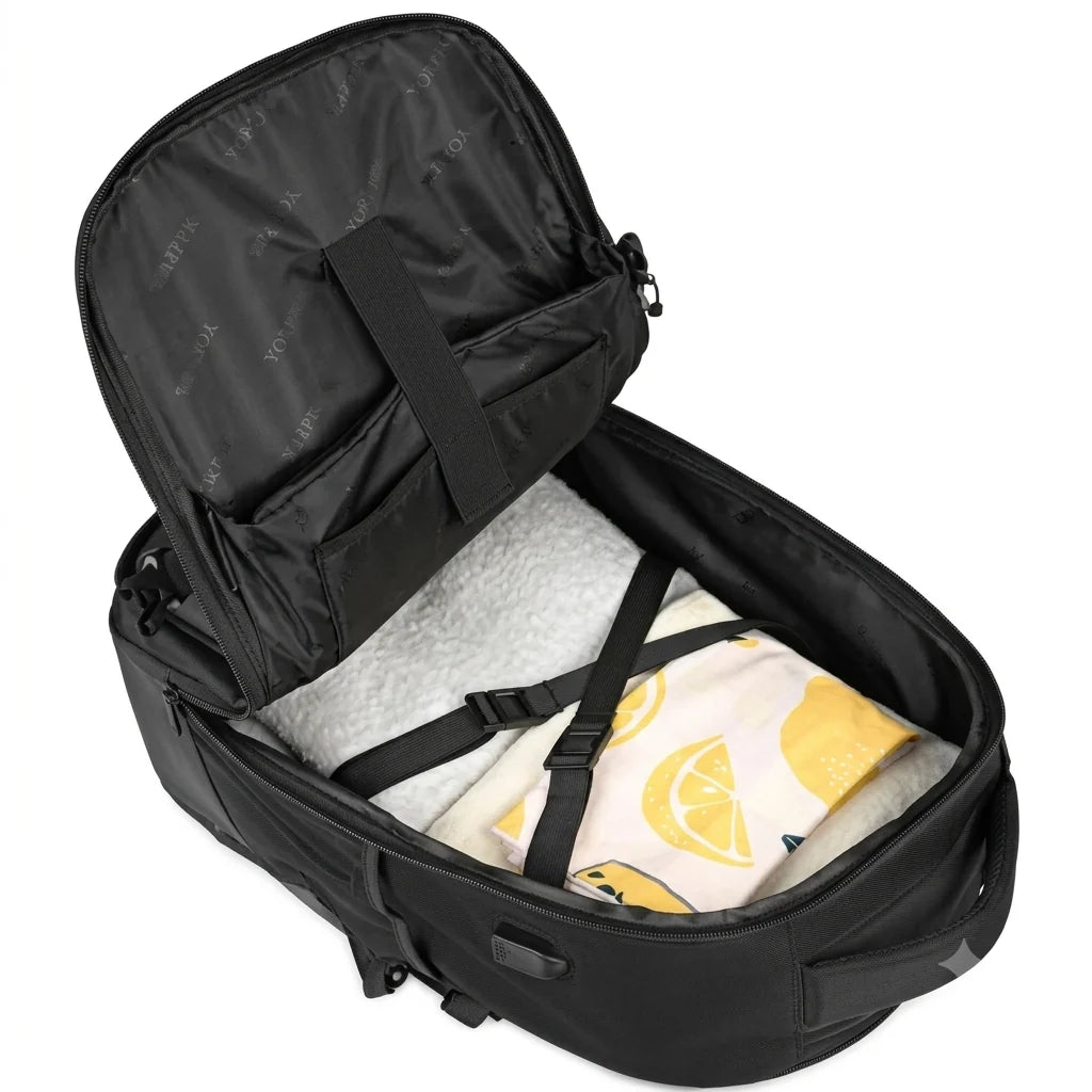 YOREPEK Travel Backpack 45L with USB Charging Port | Carry-On Business Backpack for 15.6" Laptop without Trolley
