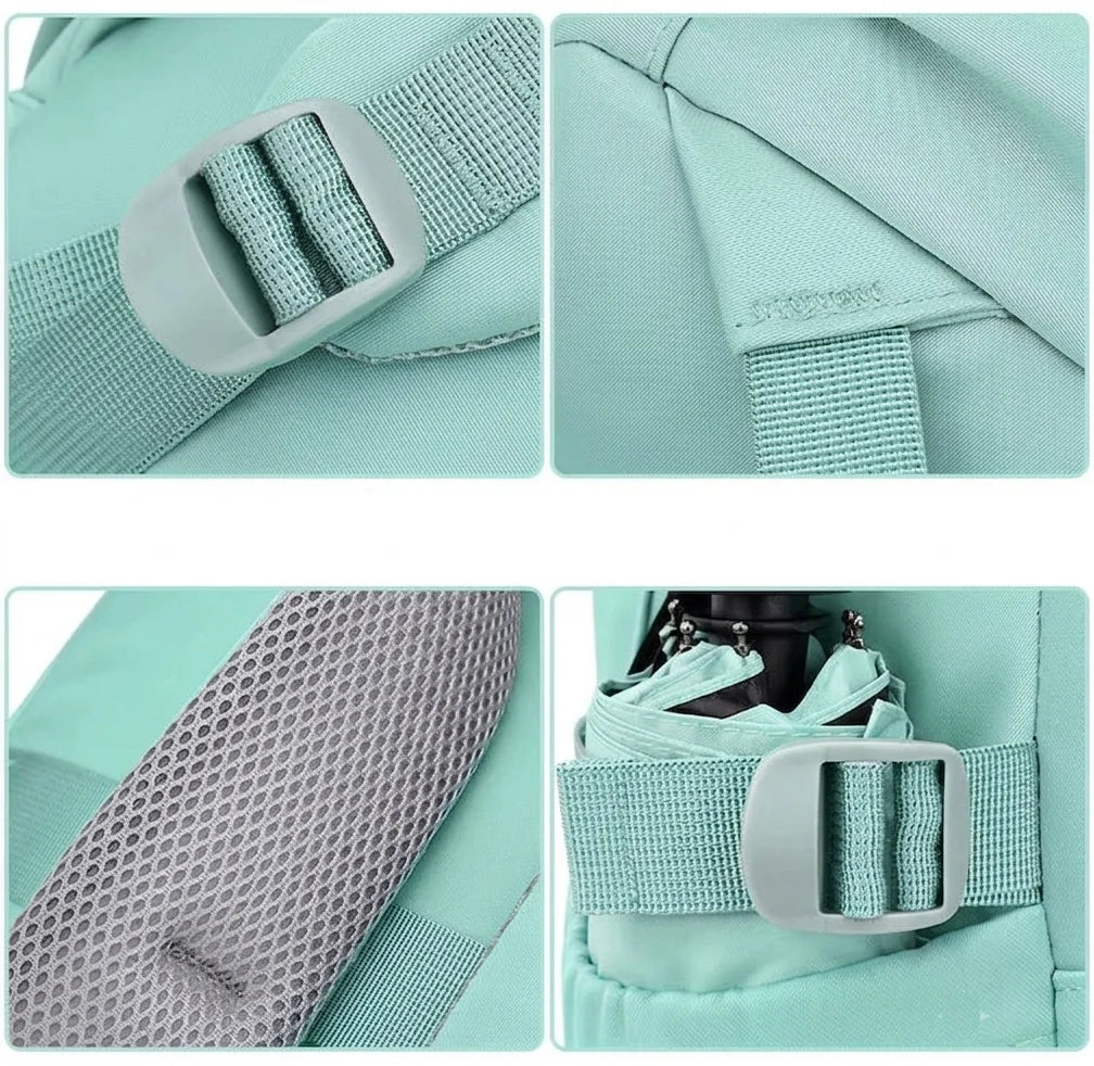 MintWay Comfortable Lightweight Green Backpack for Girls & Teens | Daily Travel & School Use
