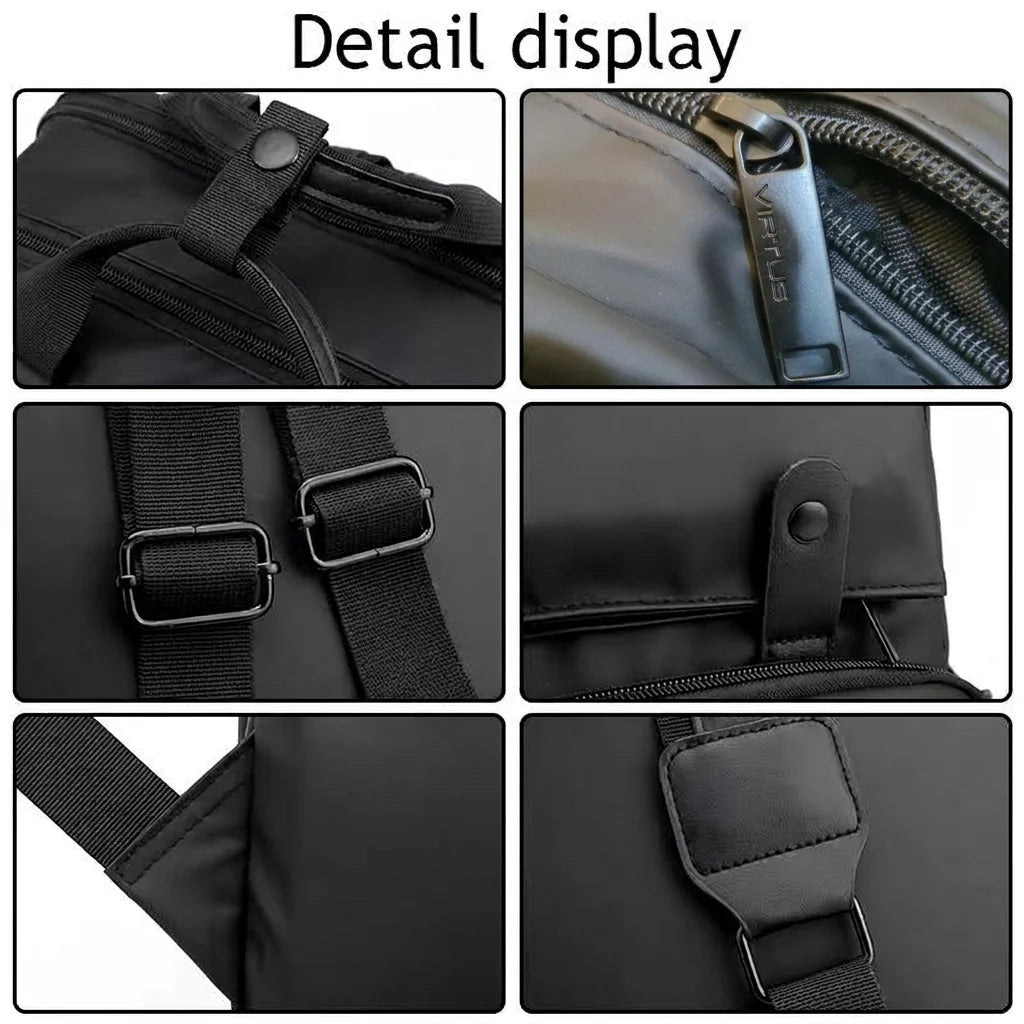 VIRTUS Casual Unisex Fashion Backpack for Teenagers | 15" Laptop Compatible | Water Resistant