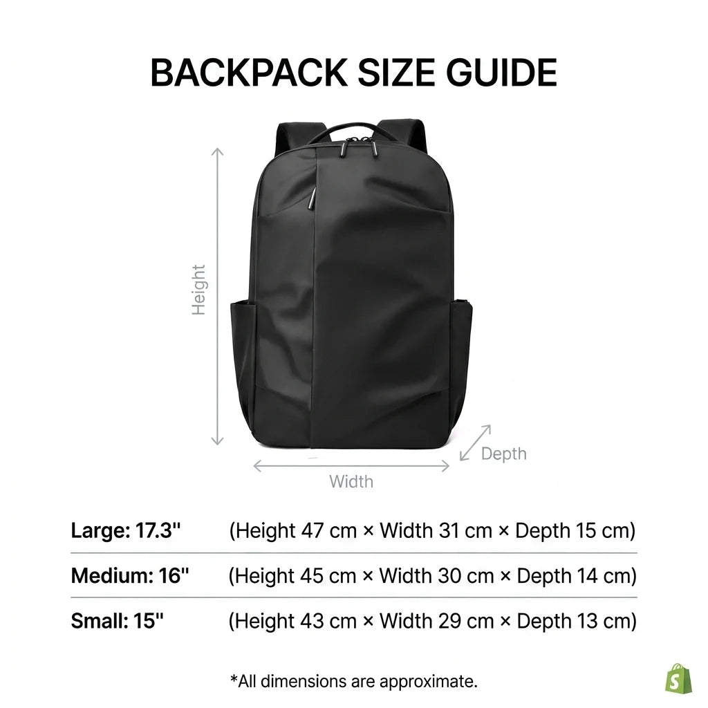 CK Fashion Backpack Grey | Nylon Leatherette | Waterproof | 17" Laptop Compatible | Unisex Daypack