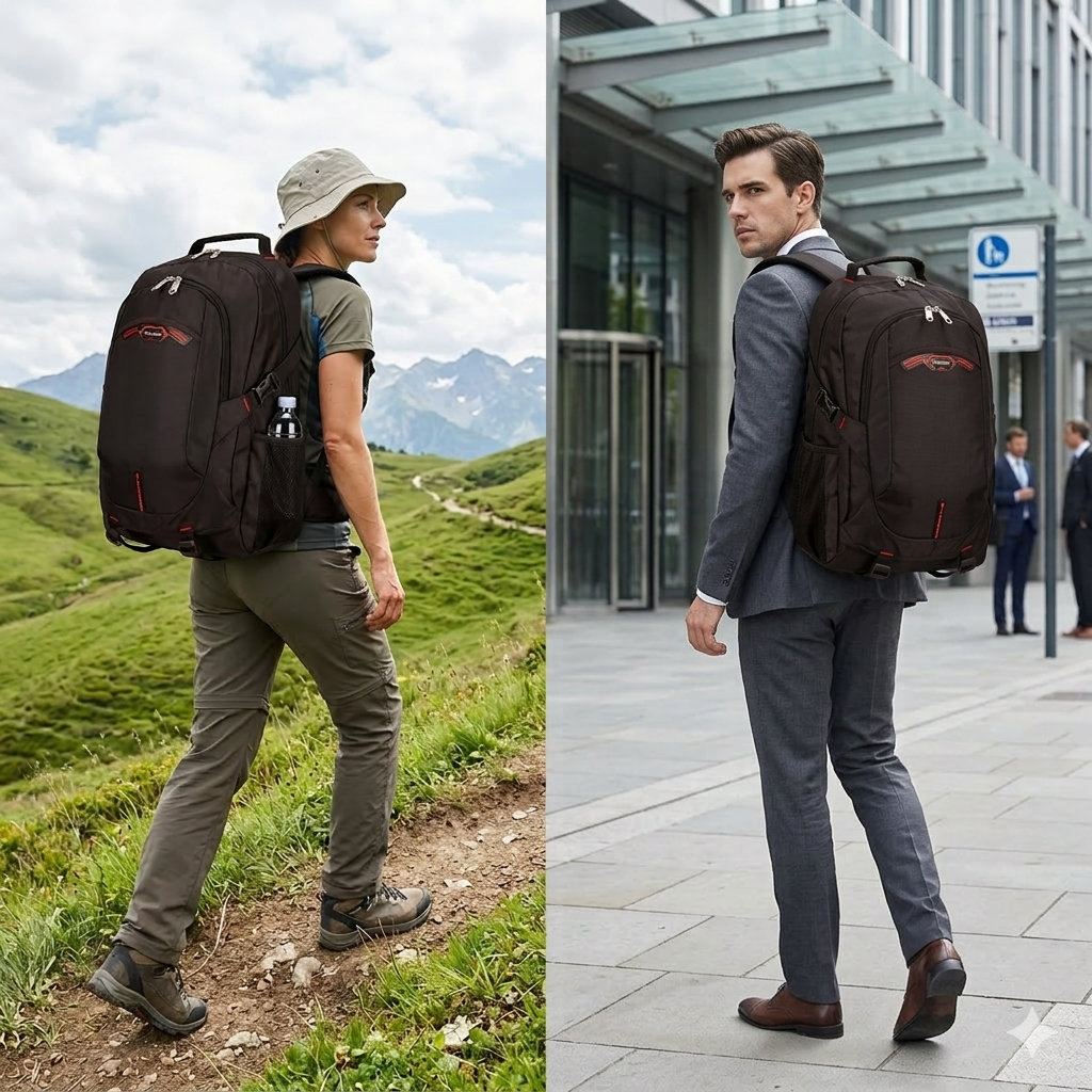 Ultimate Travel Laptop Backpack 17" Laptop Compatible | Waterproof Travel Ready 40L