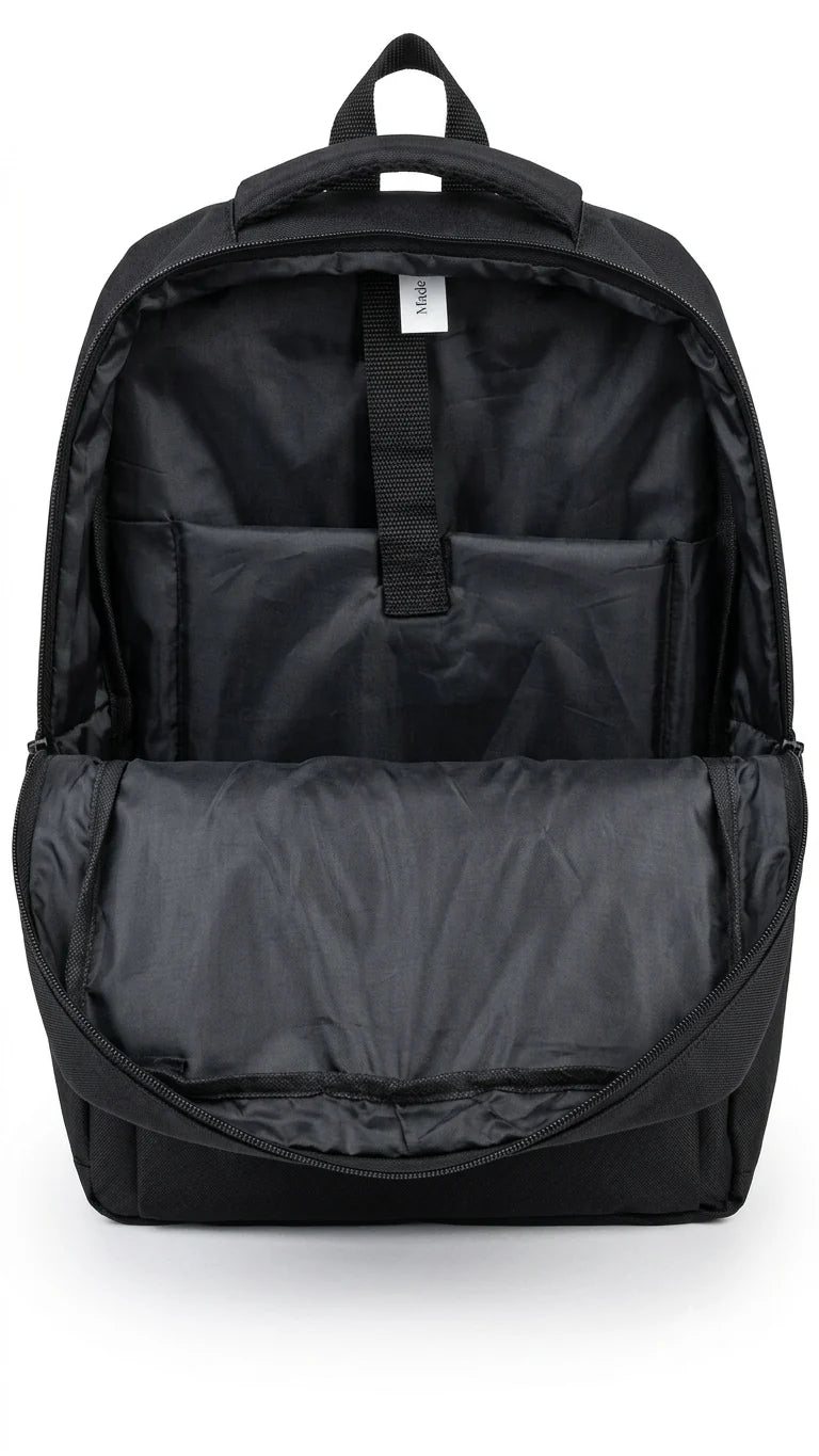 Basic Laptop Backpack – Water Resistant Nylon, 15.6" Laptop Compatible