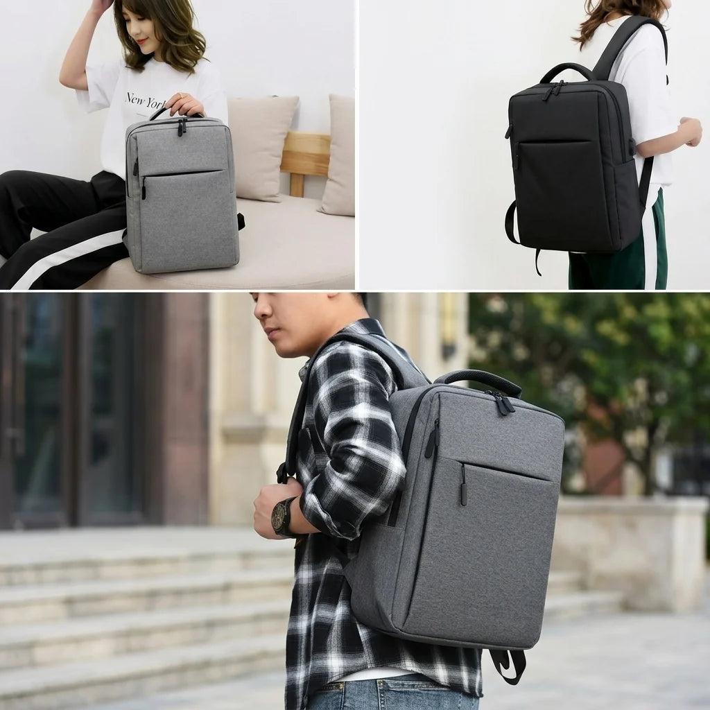 UrbanPro 15 Laptop Backpack USB Port | Water-Resistant | Trolley Strap | Extra Soft Padding