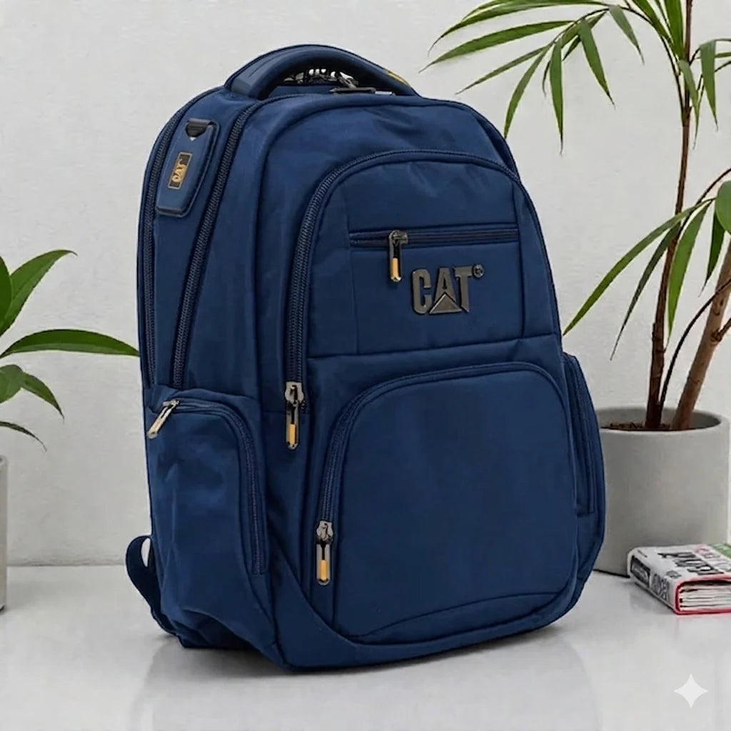 Caterpillar 15.6″ Business Travel Laptop Backpack with USB Port, AUX Cable & Rain Cover – Model 9446A#-19