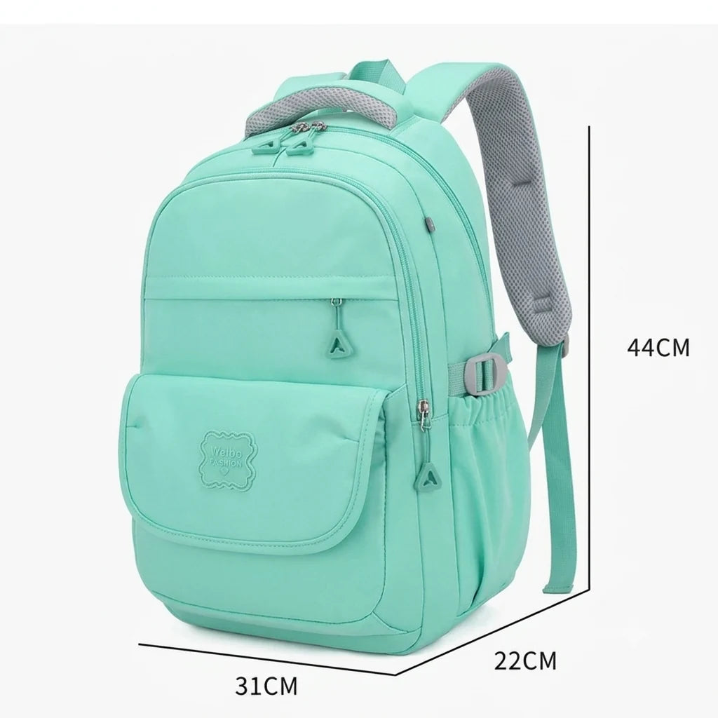MintWay Comfortable Lightweight Green Backpack for Girls & Teens | Daily Travel & School Use