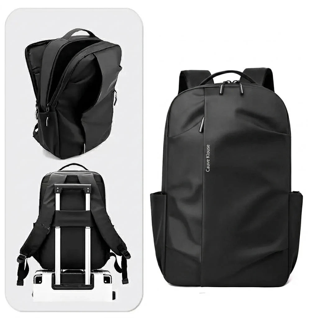 CK Fashion Backpack Grey | Nylon Leatherette | Waterproof | 17" Laptop Compatible | Unisex Daypack