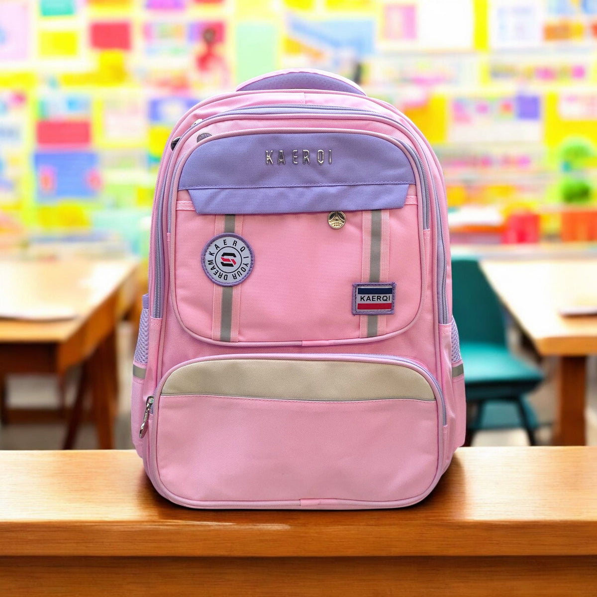 Premium School Backpack for Girls | Waterproof Imported Bag for Class 3–6 | Stylish & Comfortable Kids Bag