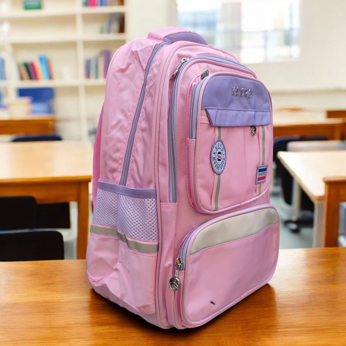 Premium School Backpack for Girls | Waterproof Imported Bag for Class 3–6 | Stylish & Comfortable Kids Bag