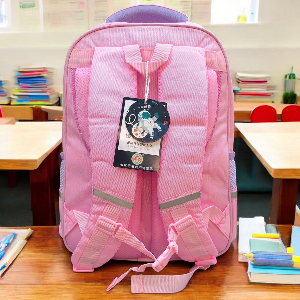 Premium School Backpack for Girls | Waterproof Imported Bag for Class 3–6 | Stylish & Comfortable Kids Bag