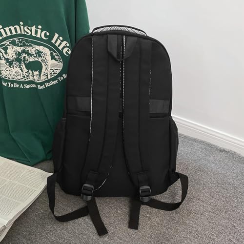 Shadow Mascot Black High School Backpack – Water Resistant Laptop Backpack for Teenagers