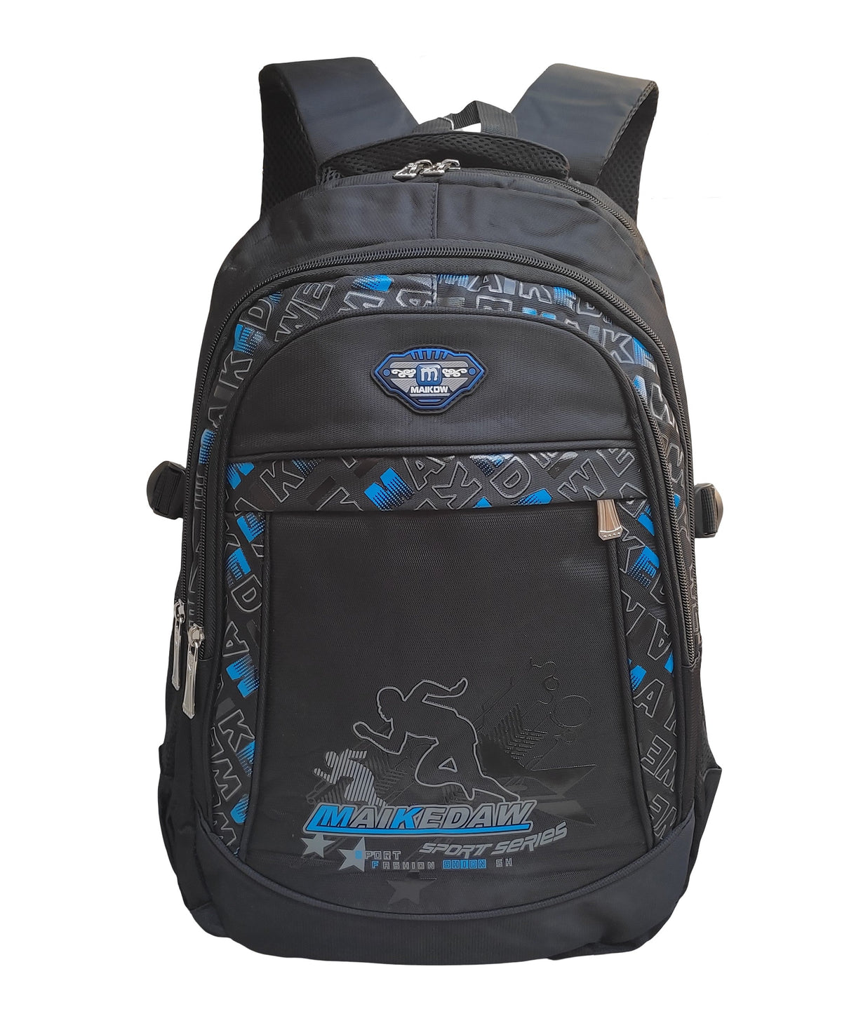 MK Imported School Bacpack, Premium Nylon Materia, Large Compartment, Water Proof, Multi Compartment