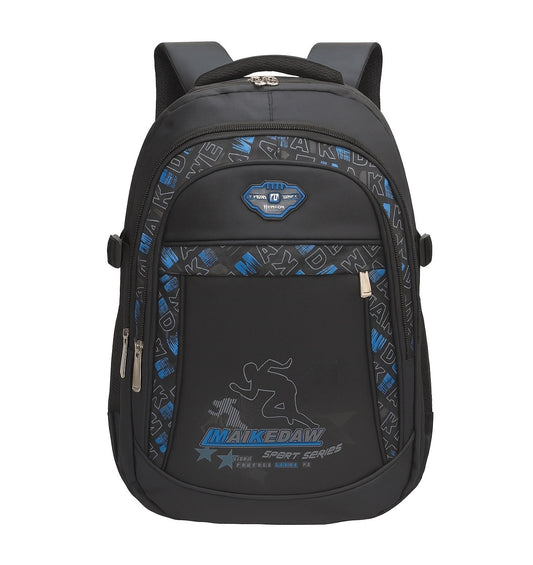 MK Imported School Bacpack, Premium Nylon Materia, Large Compartment, Water Proof, Multi Compartment
